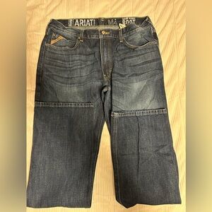 Ariat Jeans Mens 36x36 Blue M4 Bootcut Low Rise - Excellent!!!
